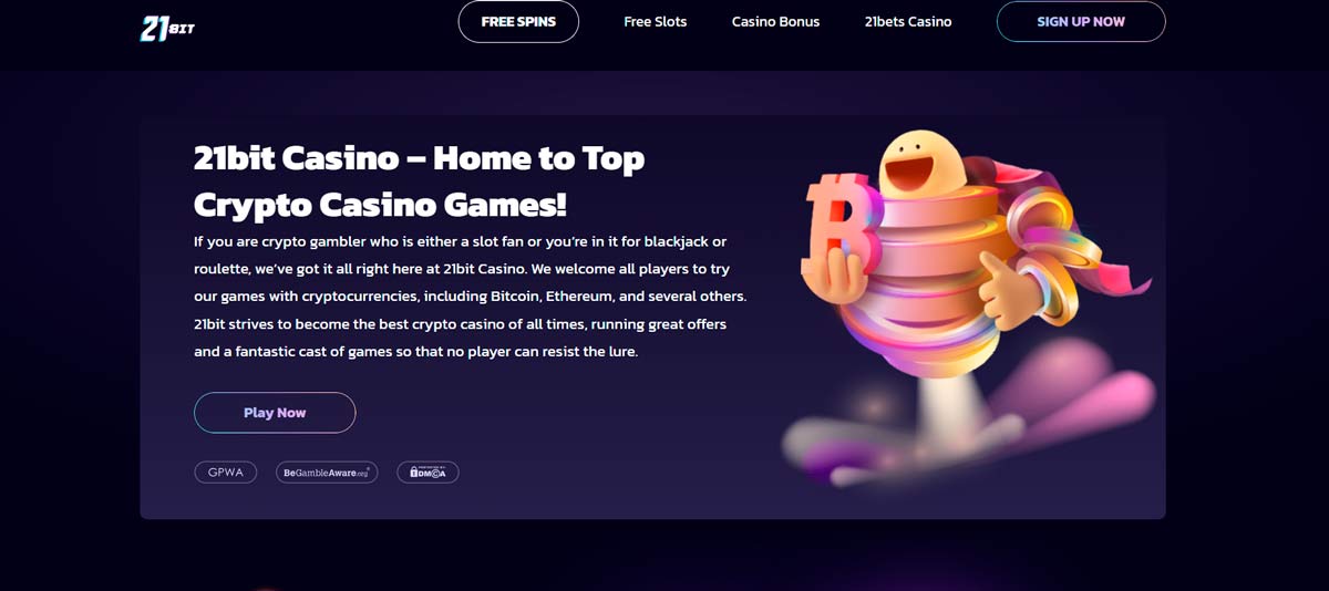 21bit Casino screen